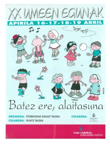 1998 - 20. Umeen egunak kartela